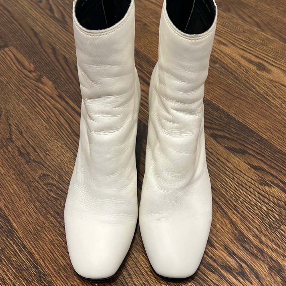 White Dolce Vita Ankle Bootie